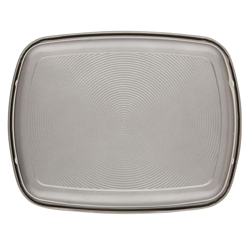 Circulon Total 17x13 Inch Nonstick Roasting Pan with U-Rack, Gray