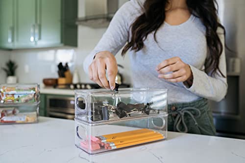 ClearSpace 8 Pack Plastic Pantry Food Storage Bins with Handles