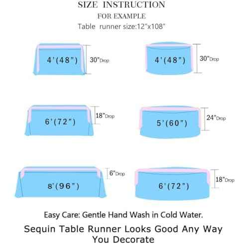 ShinyBeauty Yellow Table Runner 12x108 Inch Sequin Table Runner 108 Inches Long Wedding Party Table Runner Sequins Linen Table Runner for Christmas Halloween Event Decorations