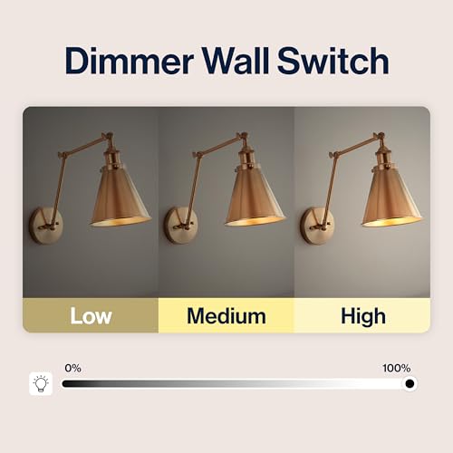 Jonathan Y Rover Brass Gold 1-Light Wall Sconce Set of 1 – Modern Home Decor