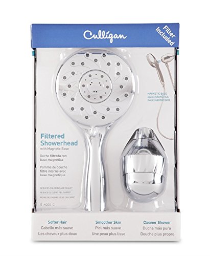 Handheld Shower Head with Magnetic Base & Water Filter - Brushed Chrome