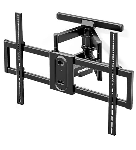 monTEK Full Motion TV Wall Mount for 43-100 Inch TVs – Heavy Duty Adjustable Bracket