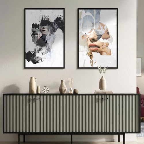 Upsimples 24x36 Poster Frame Wall Decor - Black, 1 Pack, Horizontal & Vertical Mount