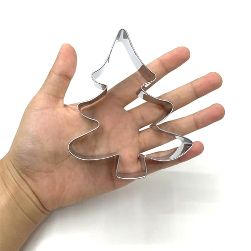 LILIAO Christmas Tree Cookie Cutter 4.3 inch Stainless Steel