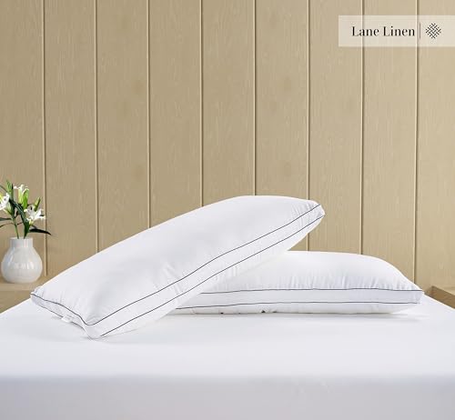 Standard Size Bed Pillows Set of 12 - White, 20x26 Inches, Medium-Firm Support, Microfiber Cover - Variation of THIS listing