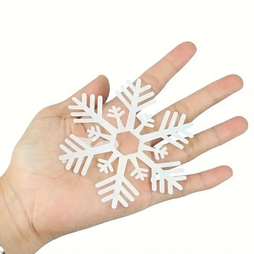 114Pcs Christmas Decorations Window Stickers Clings Snowflakes