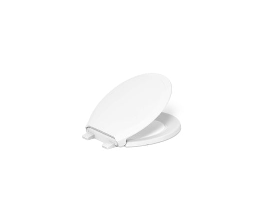 KOHLER 78059-RL-0 Rutledge Nightlight ReadyLatch Quiet-Close Round-Front Toilet Seat, Slow Close Lid and Seat, Grip-Tight Bumpers, White