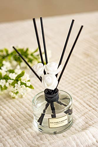 Culture & Nature 6.7oz Clean Cotton Reed Diffuser Set Home Fragrance with Sticks