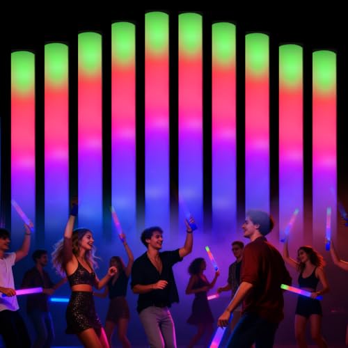 69pcs Foam Glow Sticks Bulk with Flashing Modes for Weddings Party & Outdoor Events - Variation of THIS listing