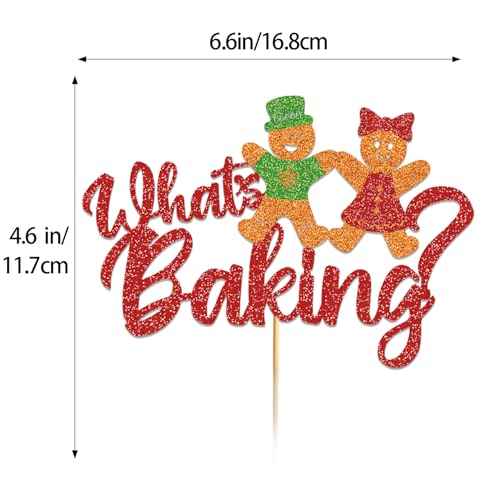 Gingerbread Christmas He or She Cake Topper Christmas Gender Reveal Decorations Gingerbread Gender Reveal Decorations Gingerbread Cake Toppers