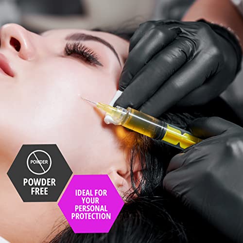 MED PRIDE Black Nitrile Gloves - 4 Mil Powder-Free, Medium, 1000-Count Variation of THIS listing