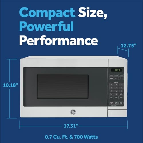 GE Countertop Microwave Oven 700W 0.7 Cu Ft Stainless Steel - Variation of Stainless Steel