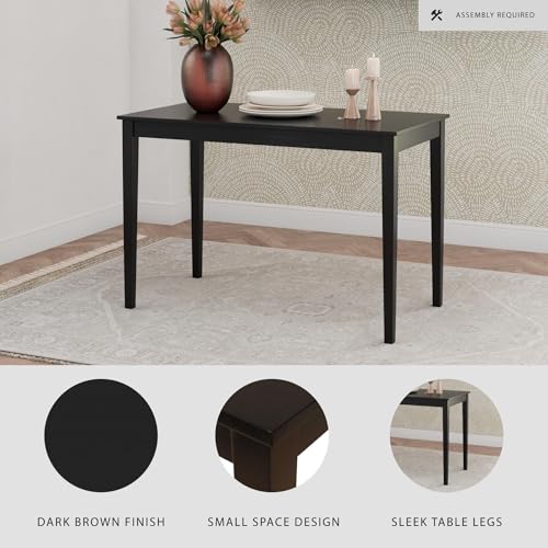 Almost Black Signature Design Kimonte Rectangular Dining Table - Small Space