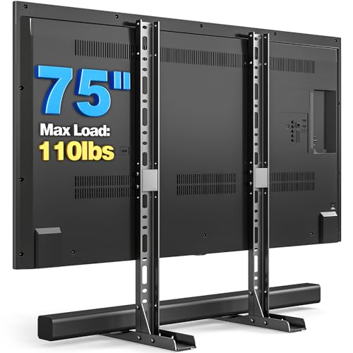 Rfiver Universal TV Stand Mount for 20-75 Inch Flat & Curved TVs, VESA Up to 800x600