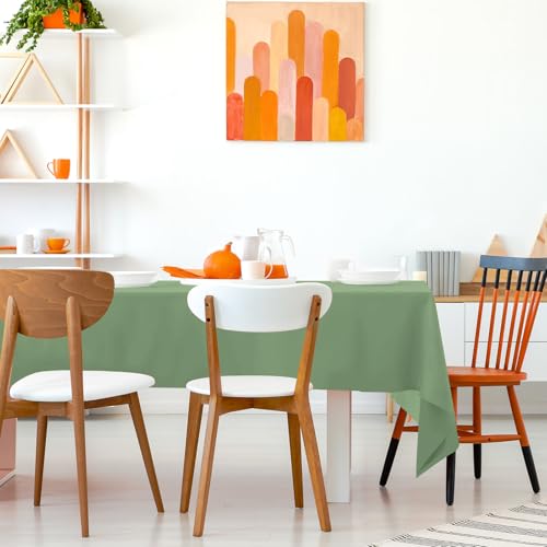 Kopokita Sage Green Disposable Tablecloths 54 x 108 in, 2 Pack