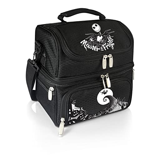 Disney Jack Skellington Insulated Lunch Box with Utensil Set - Nightmare Before Christmas Cooler, Soft Sided, Black - Variation: Master of Fright
