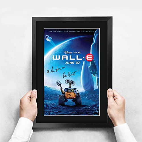 Wall-E Movie Poster 16x12 Inch Framed Autograph Memorabilia Gift