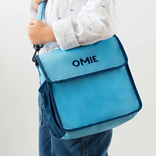 Omie OmieBox Insulated Lunch Bag with Bottle Holder - Blue