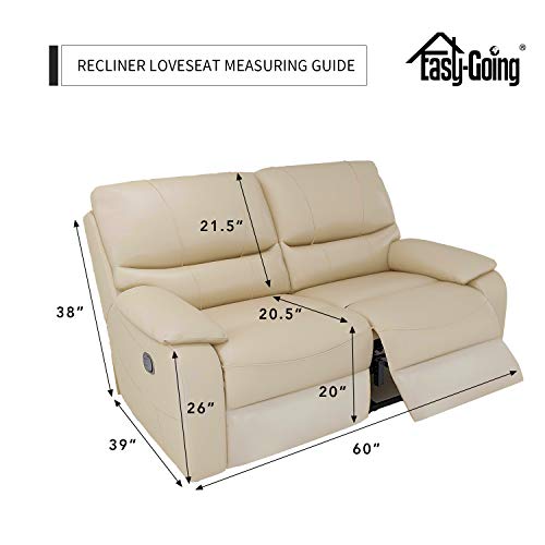 Easy-Going 6-Piece RV Recliner Loveseat Sofa Slipcover Christmas Red, Stretch Fabric