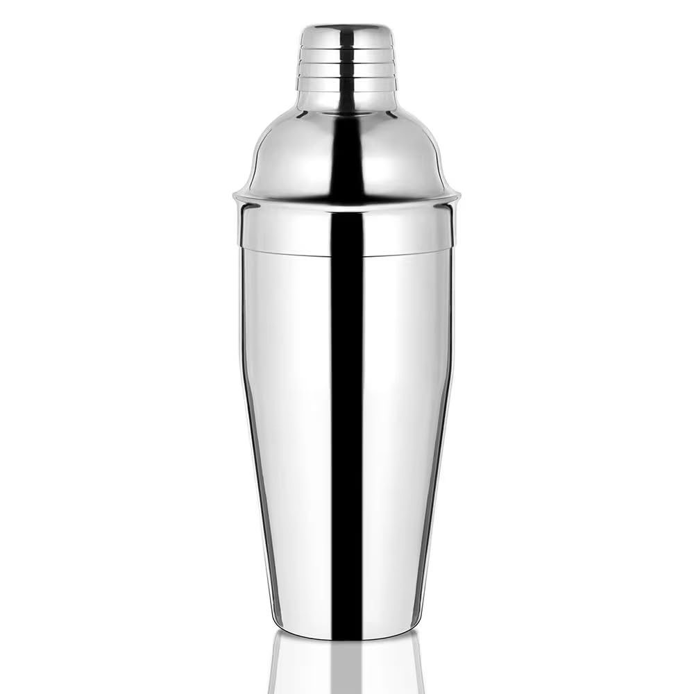 WPHUAW 24oz Cocktail Shaker Bar Set-Professional Margarita Mixer Drink Shaker Professional Stainless Steel Bar Tools Built-in Bartender Strainer for Martini Kit (1-Piece)