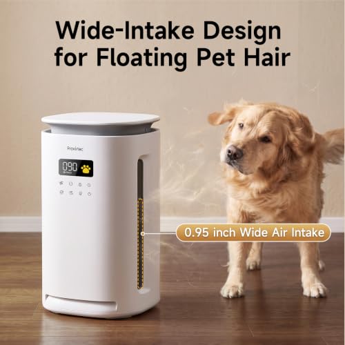 Provirtec Pet Air Purifier Filter Kit with H13 HEPA & 4 Washable Pre-Filters – 2-Year Supply
