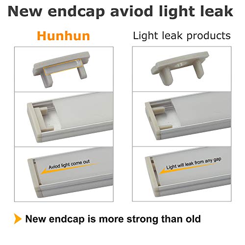 20-Pack 3.3ft Aluminum LED Channel System with Milky Cover & Accessories