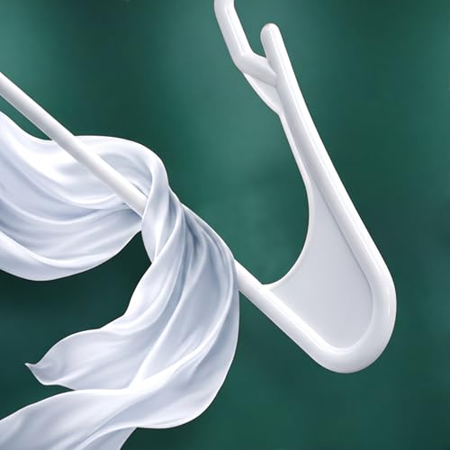 Plastic Hangers Pack of 200 - Space Saving Closet Clothes Hangers White