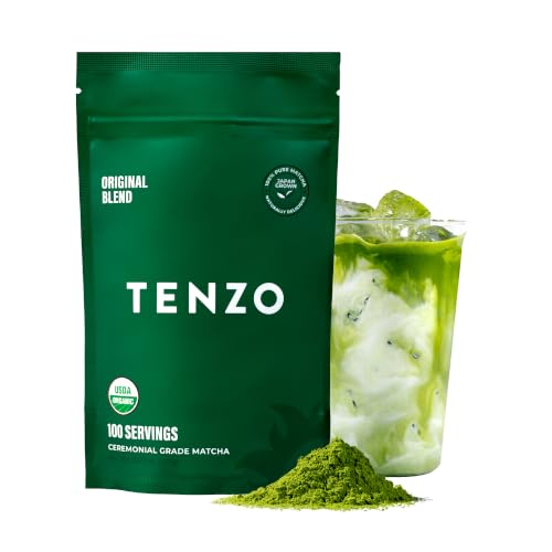 Tenzo Tea Matcha Green Powder - USDA Organic Ceremonial Grade Paleo,