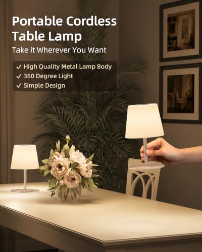EZVALO Waterproof Shower Lamp Khaki 3-Color Rechargeable Cordless Mood Light