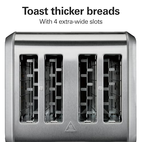 4-Slice Toaster with Extra Wide Slots, Adjustable Shade & Crumb Tray