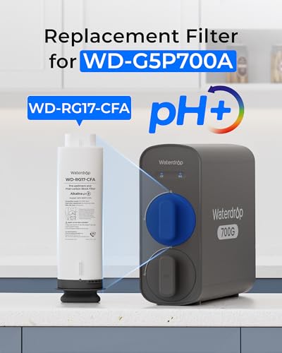 Waterdrop G5P700A-CF Replacement Water Filter for G5P700A RO System