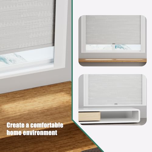 Bliwans White Light Blocking Strips for Window Shades - 58 Inch, 4 Pieces, Side Light Blocker for Blinds & Curtains