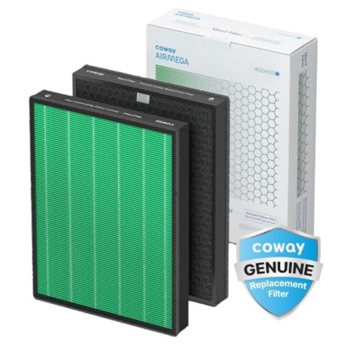 Coway Airmega 400/400S Filter Set with HEPA & Activated Carbon - 1.8"x10.9"x14.3" Replacement