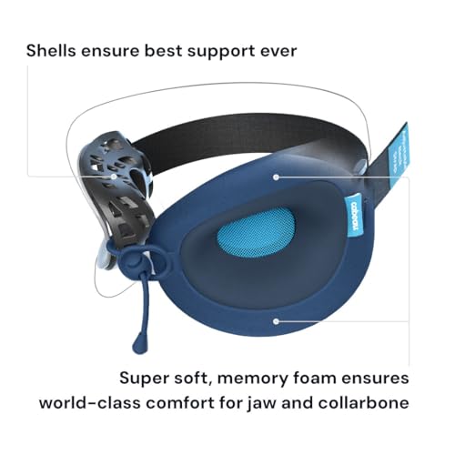 Cabeau Evolution X Deluxe Travel Neck Pillow with Adjustable Support and Carry Bag
