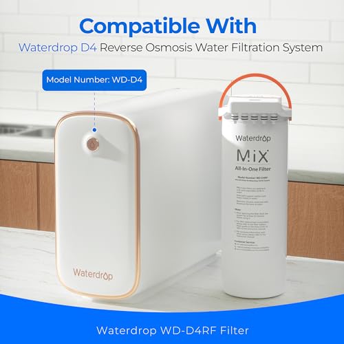 Waterdrop D4 Reverse Osmosis Filter Replacement - 1 Year Lifetime