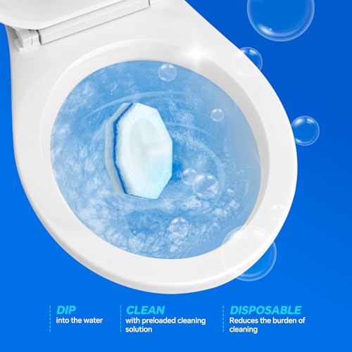 80 Count Toilet Bowl Refills - 3-Layer Upgrade Fits Clorox Toilet Brush - Variation of 1 Pack of 80
