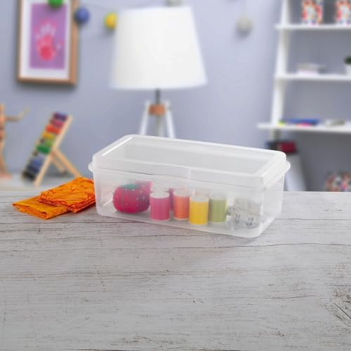 Sterilite Large Rectangular FlipTop Storage Boxes 1.7 Cu Ft 6-Pack