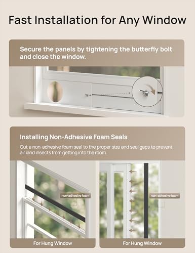 DREO Adjustable Portable Air Conditioner Window Vent Kit with 5.9