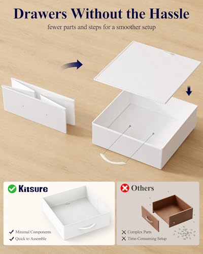 Small Vanity Desk with Mirror and Lights - 31.5 x 15.8 x 51.2 Inches, 2 Fabric Drawers