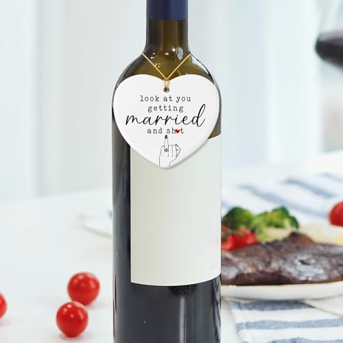 Wedding Gifts for Newlyweds Engagement Bride to Be Gifts Bachelorette Party Decorations for Bride Christmas Ceramic Heart Ornament