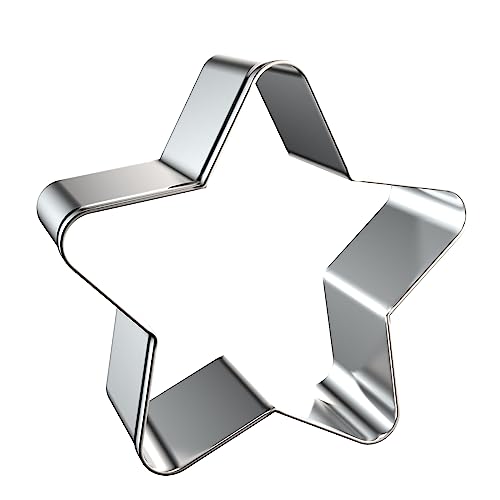 Stars Cookie Cutter Set Large - 5 inch, 4 3 2 inch Rounded Pentagram