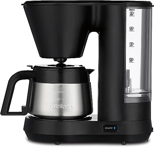 Cuisinart 5-Cup Coffee Maker with Stainless Steel Carafe, Machine