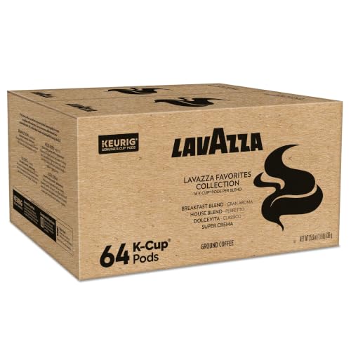 Lavazza Coffee Pods Variety Pack - 64 Count Light & Medium Roast for Keurig