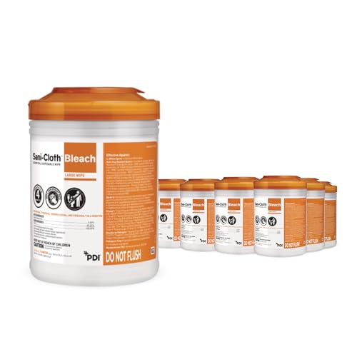 PDI Sani-Cloth Bleach Disinfectant Wipes Bulk Pack - Hospital-Grade Surface Cleaner