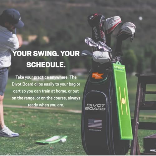Golf Swing Trainer Divot Board with Instant Feedback - Improve Your Low Point & Swing Path