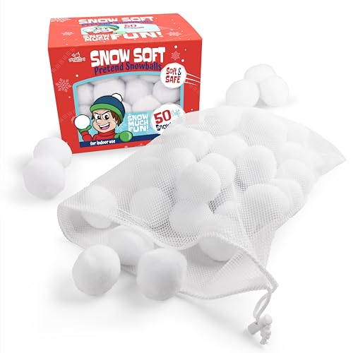 Narwhal Novelties 2" 50 Pcs Snowball for Kids Outdoor Winter Toy Games
