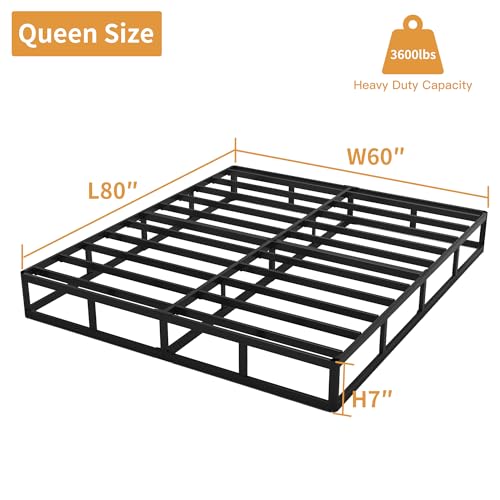 OSASET 7 Inch Queen Box Spring Heavy Duty Metal Mattress Foundation Noise-Free