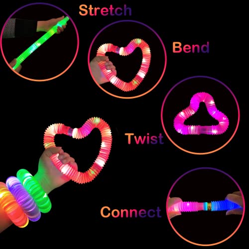 48 Pack Glow Sticks & Bracelets Halloween Party Favors - Kids Light Up Toys