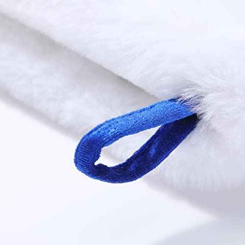 20.5Inches Monogram Embroidered Letter Christmas Stocking Personalized Super Soft Christmas Stocking Hanging Decorations(K)