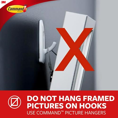 Command Clear Medium Wire Toggle Hooks - 20 Hooks & 24 Strips - Damage-Free Hanging for Holiday & Home Organization - Variation of 20 Hooks